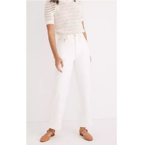 NWT Madewell The Perfect Vintage Crop Jean - Size 23 - Color: Tile White